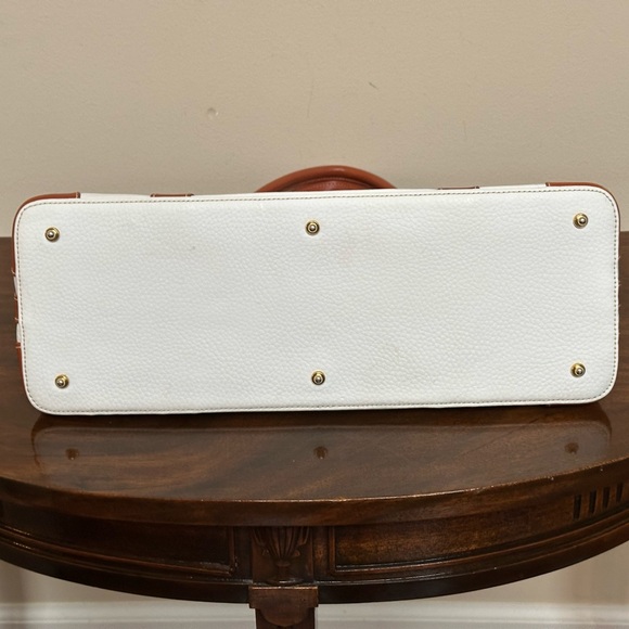 Dooney & Bourke Winter White and Tan Satchel w/Coin Pouch - Picture 6 of 14